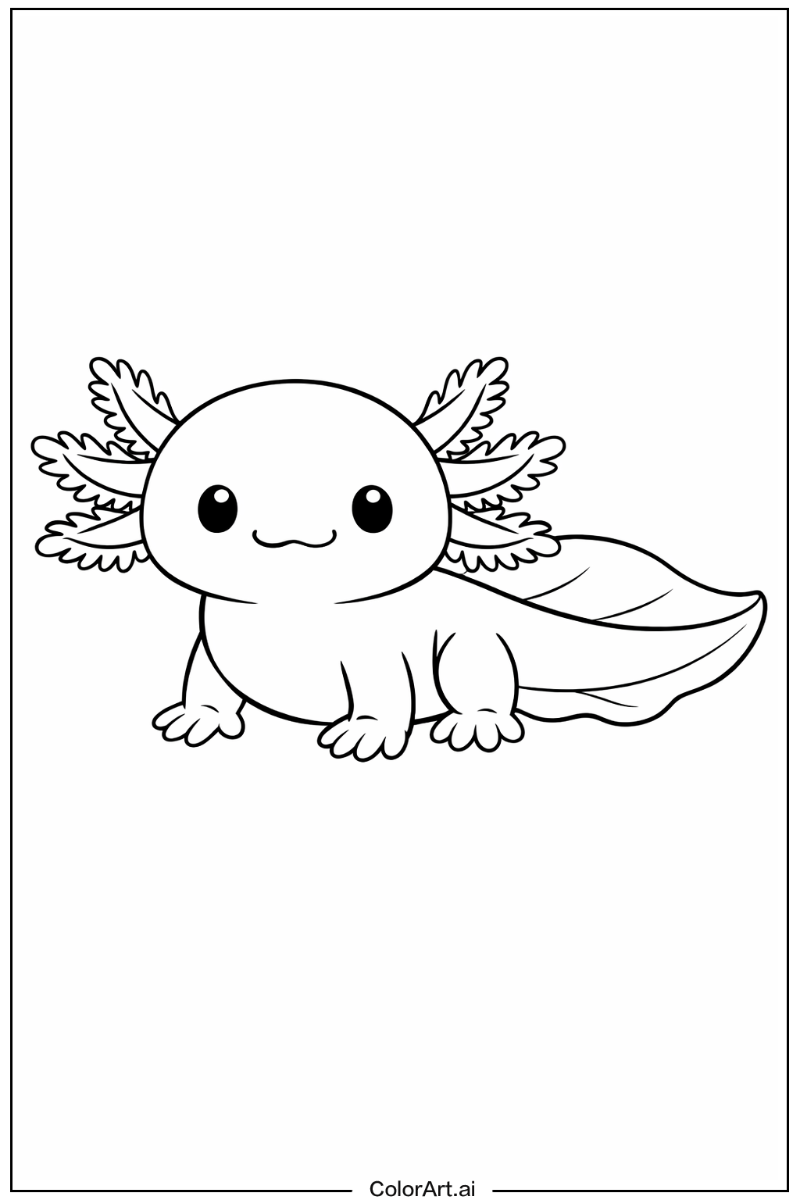 Axolotl printable Axolotl