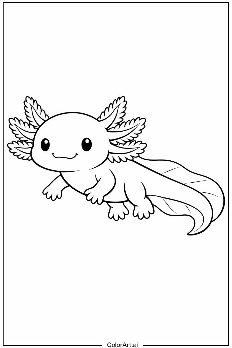 Axolotl printable free Axolotl