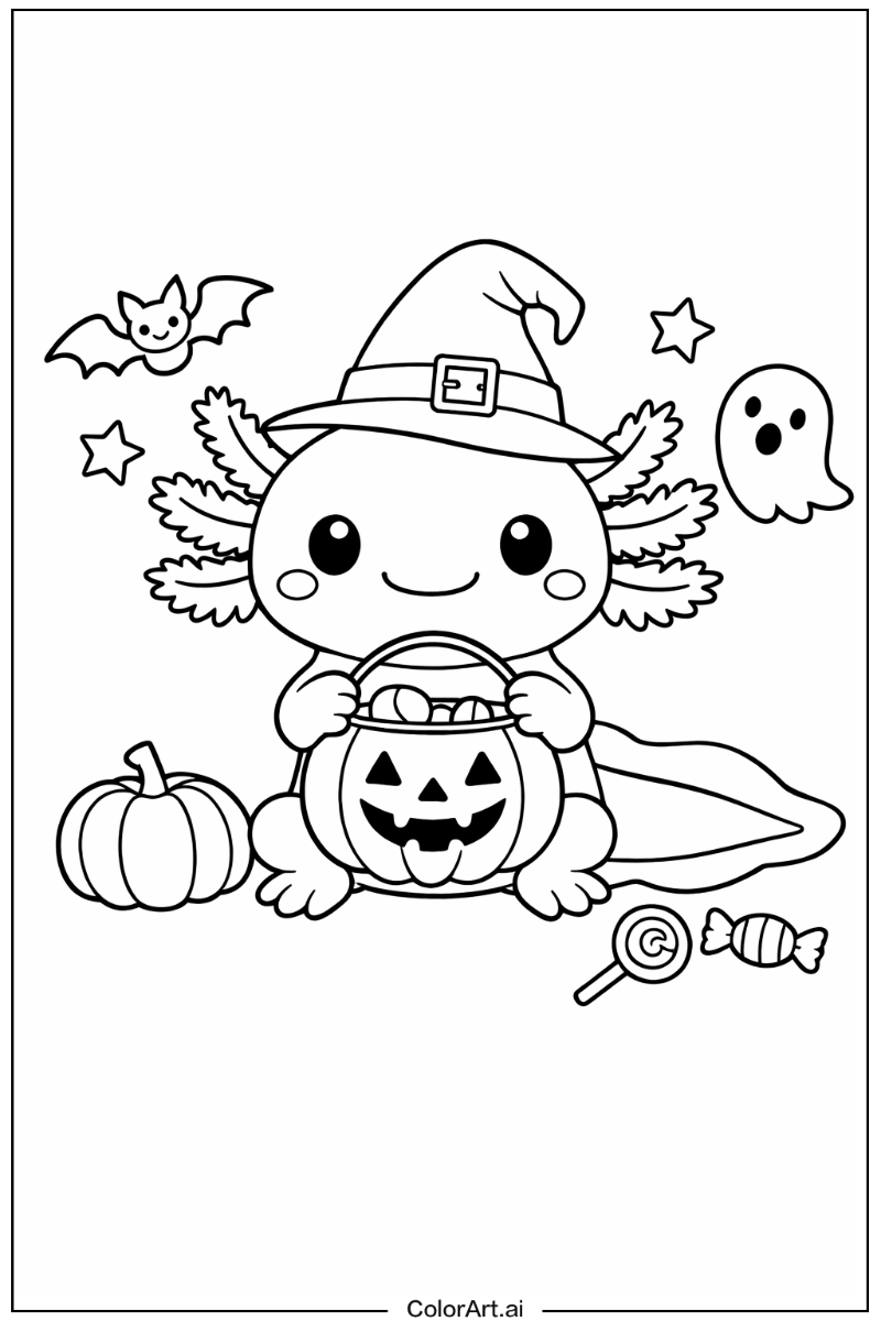 Halloween axolotl Axolotl