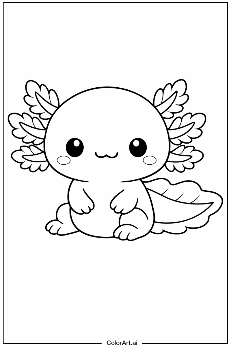 Adorable kawaii axolotl Axolotl 2