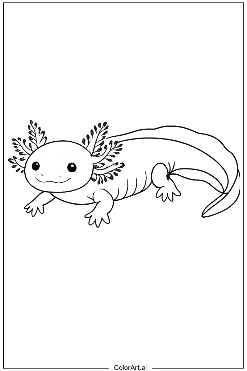 Axolotl realistic Axolotl
