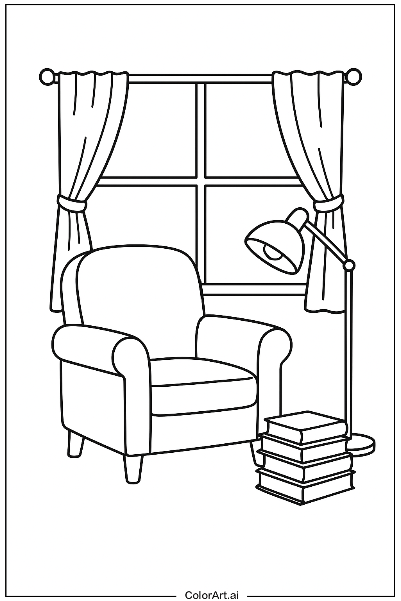 12 Free Bedroom Coloring Pages
