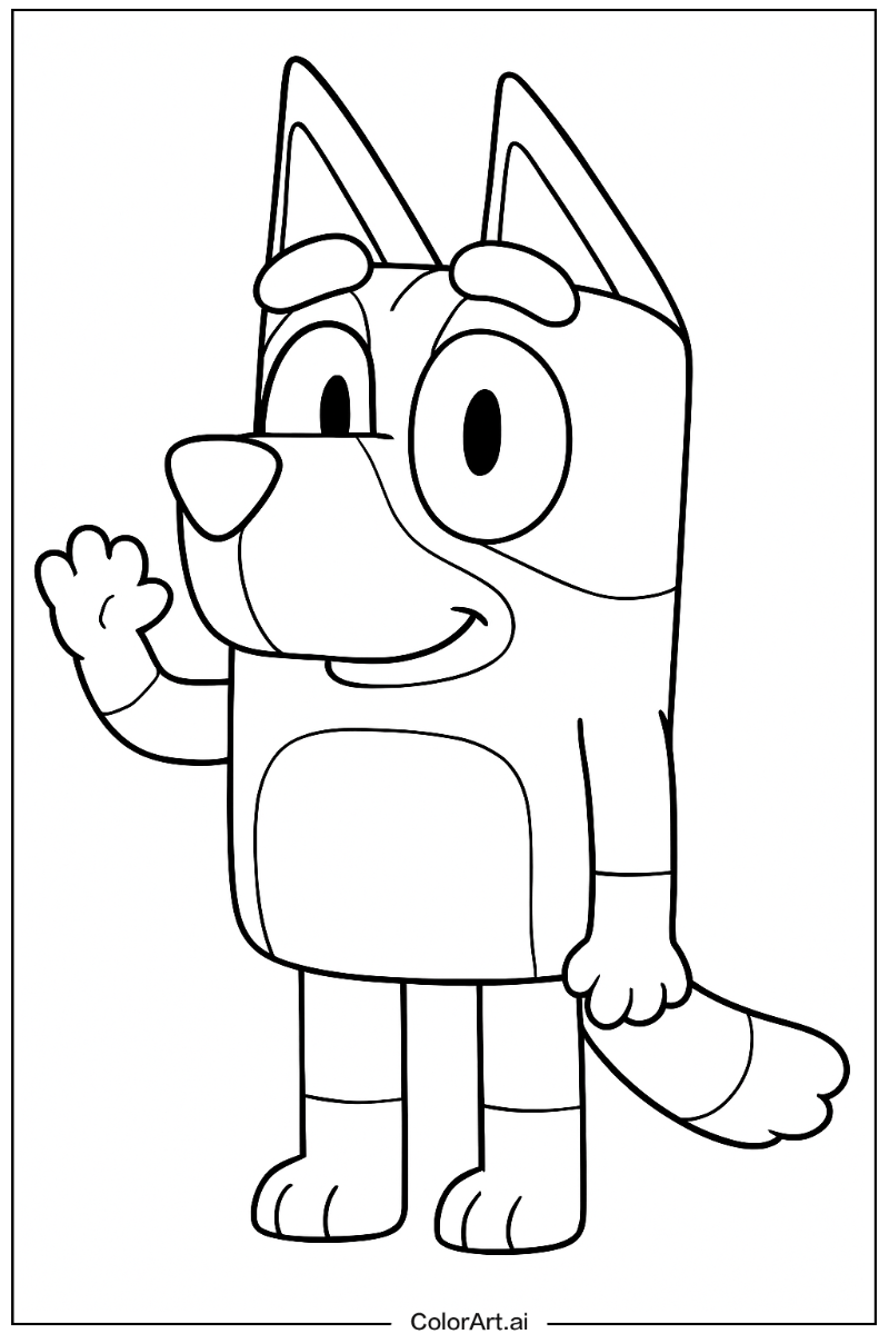 Bluey Realistic Style