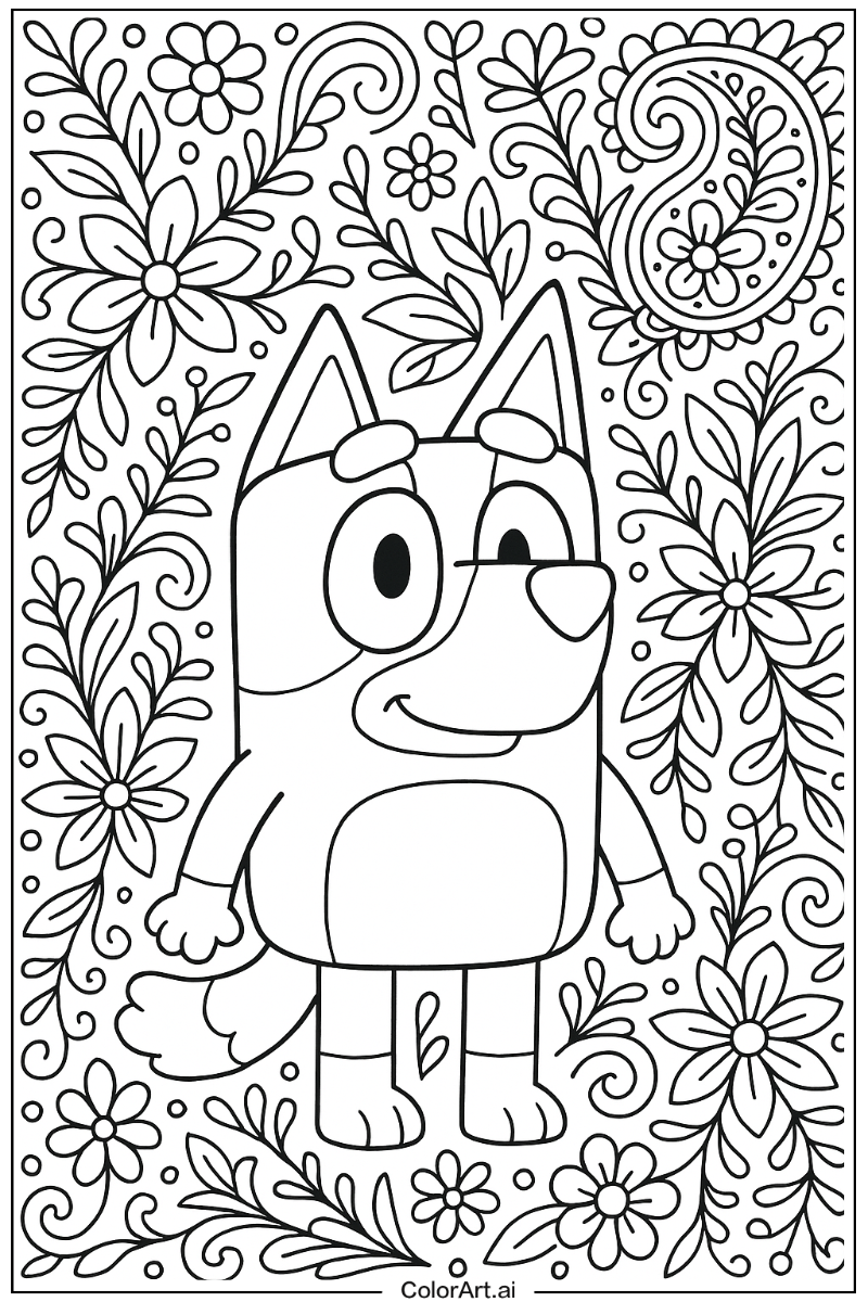 Bluey Pattern Art 2