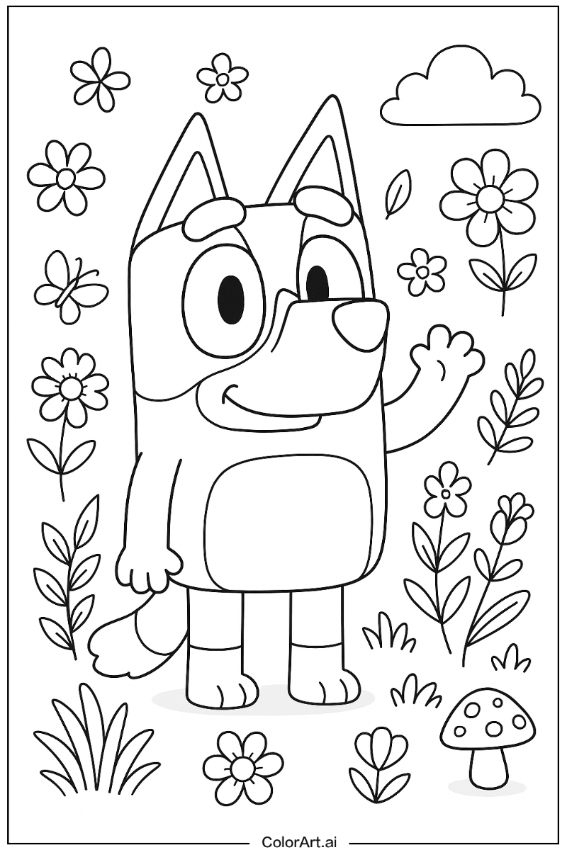 Bluey Nature Theme 2