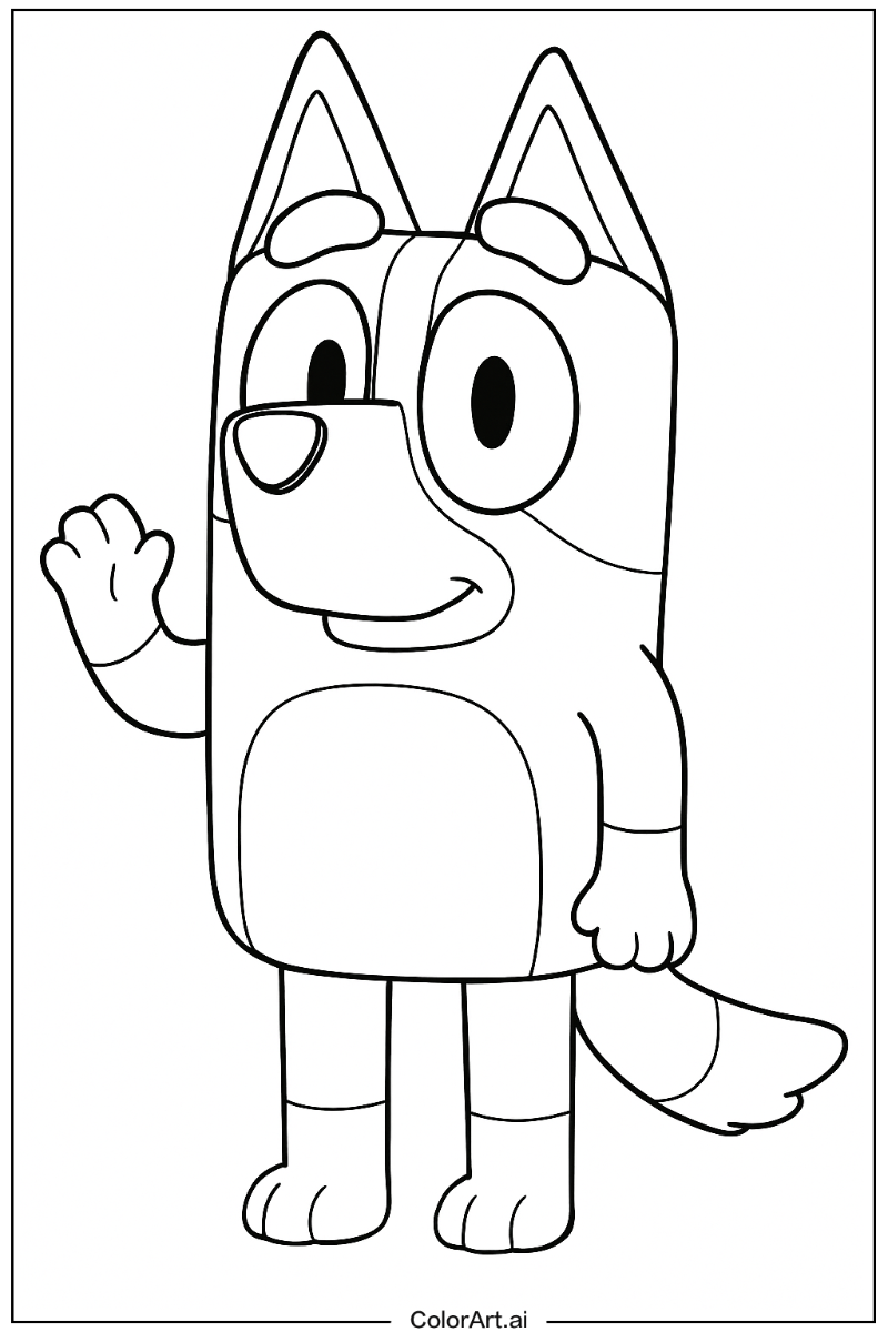 Bluey Realistic Style 2