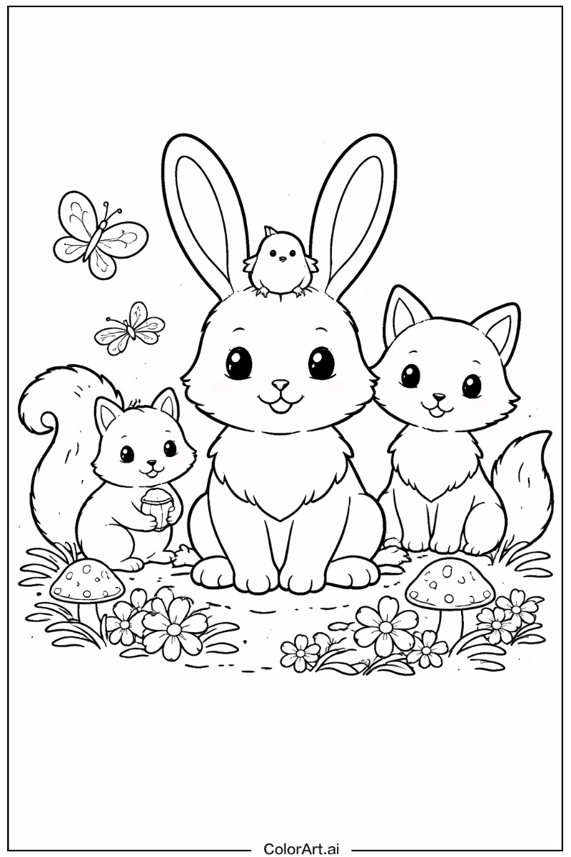 Bunny with Friends 5