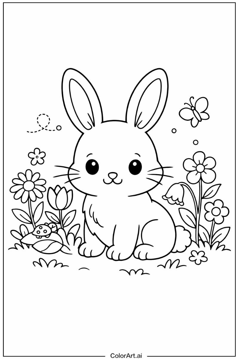 Bunny in a Garden 6