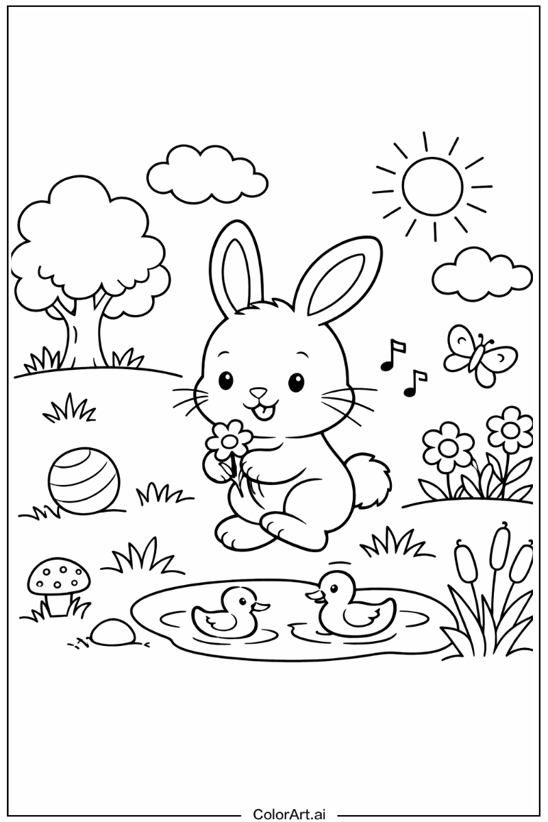 Bunny Playing Outside 6