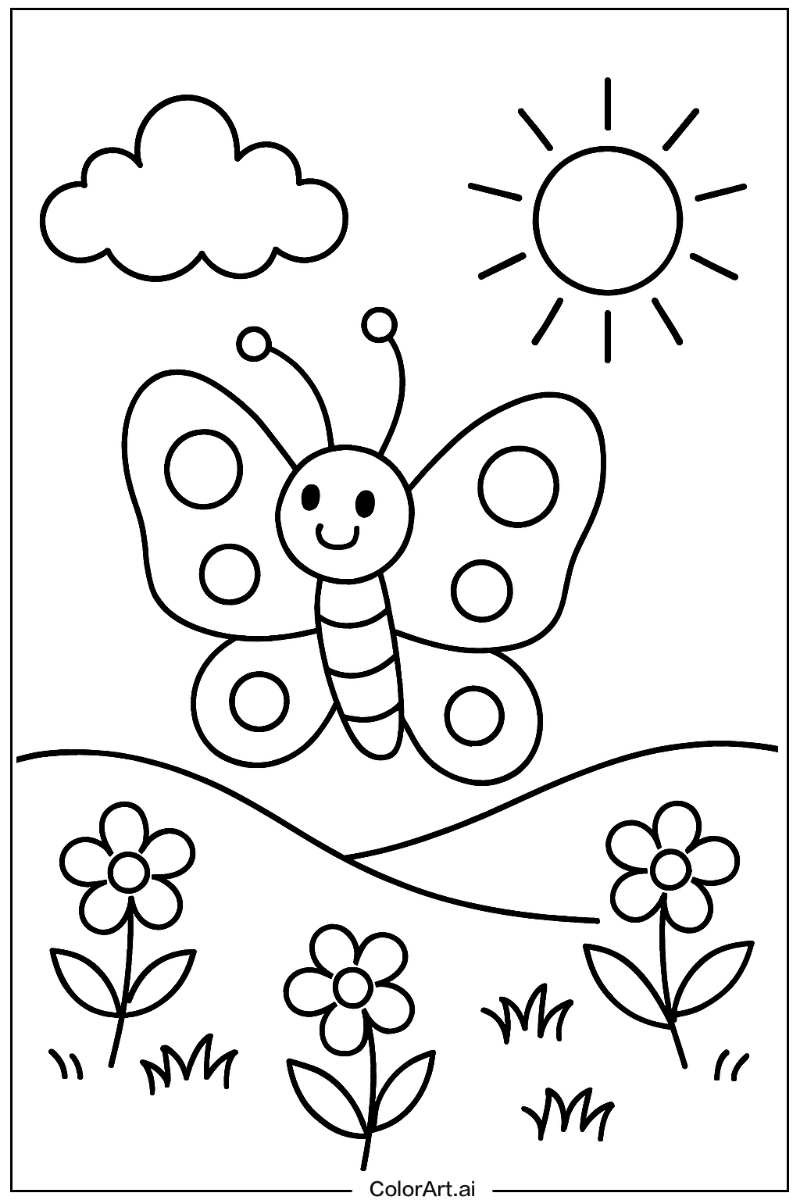 butterfly Playing Outside 2