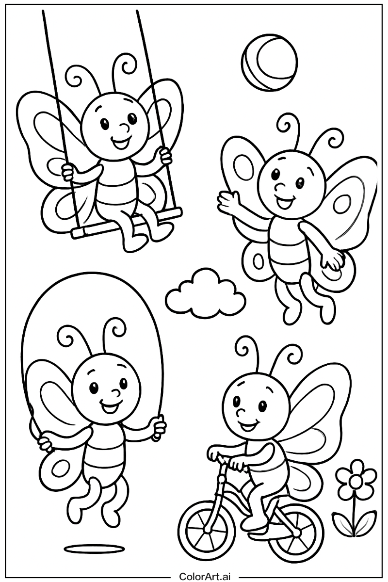 butterfly Having Fun 2