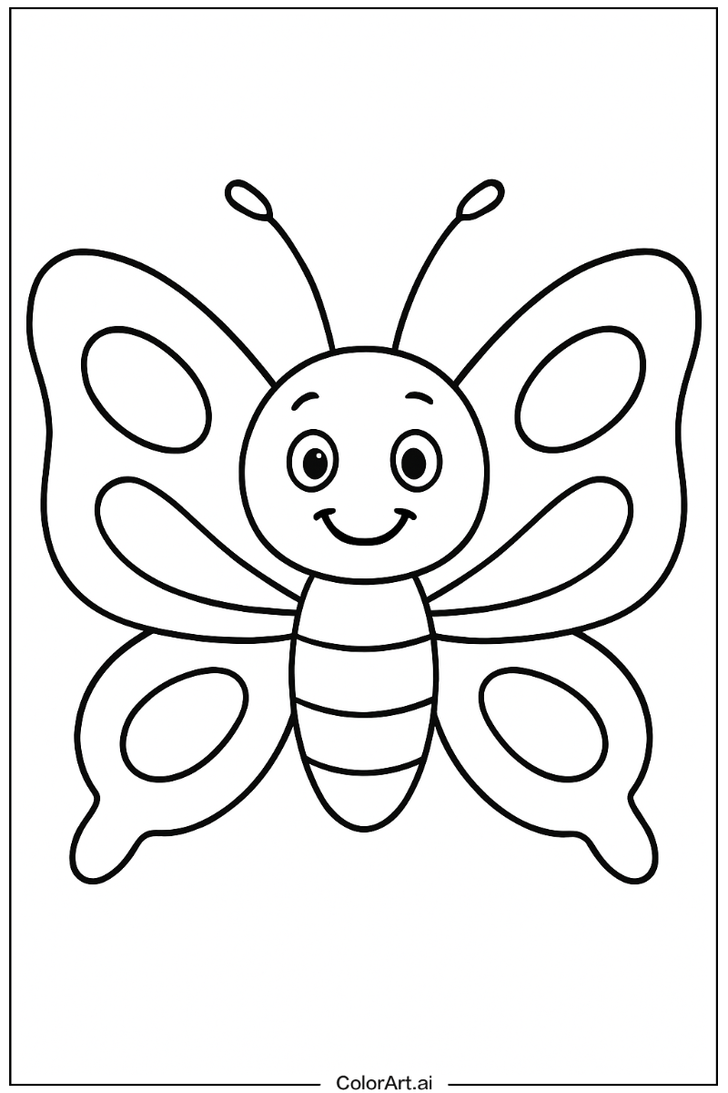 Happy butterfly Portrait