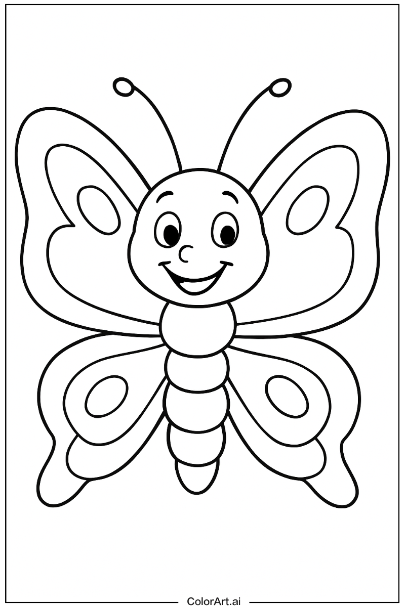 Happy butterfly Portrait 3