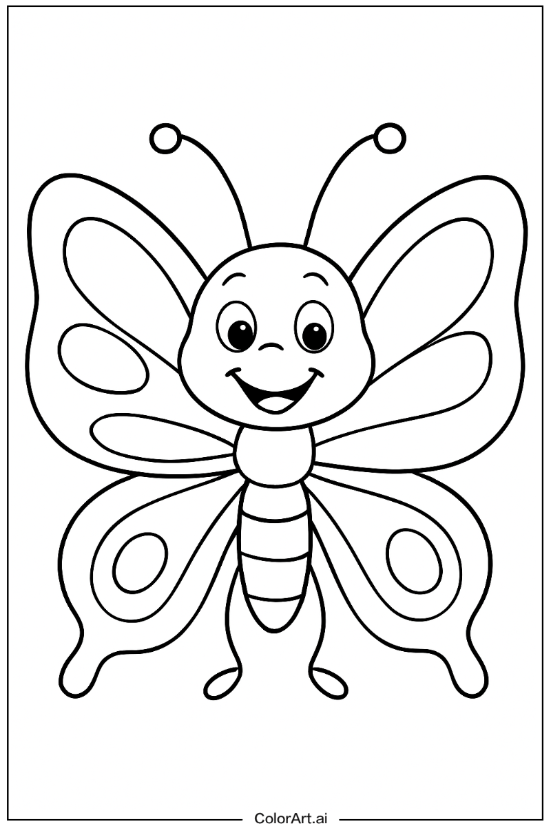 Happy butterfly Portrait 4