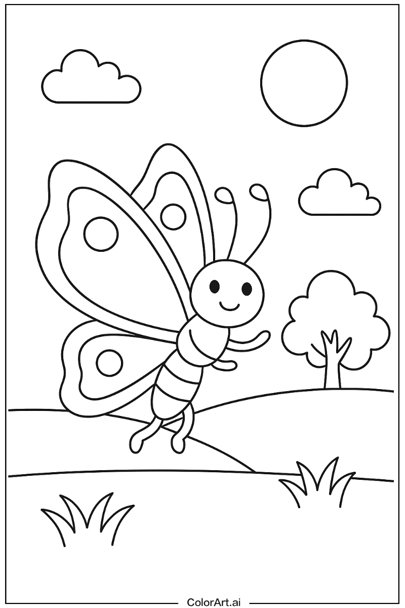 butterfly Playing Outside 4