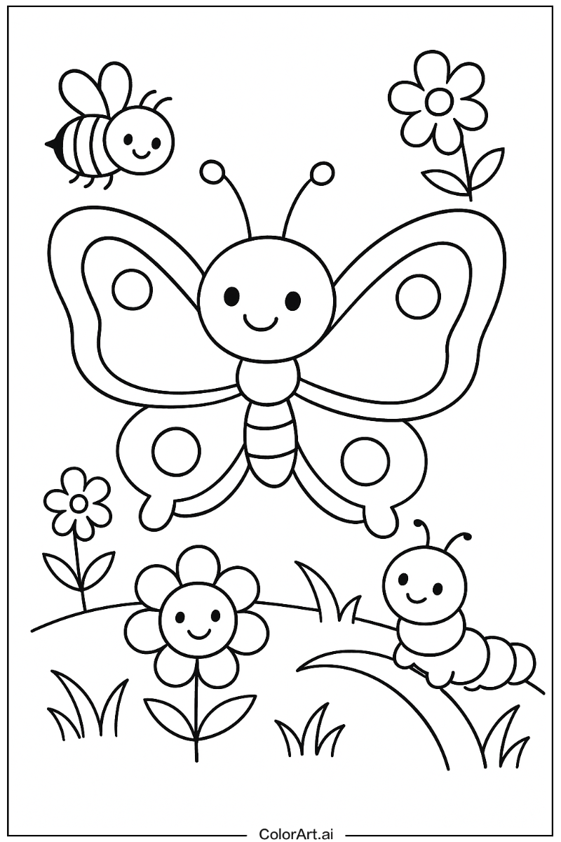 butterfly with Friends