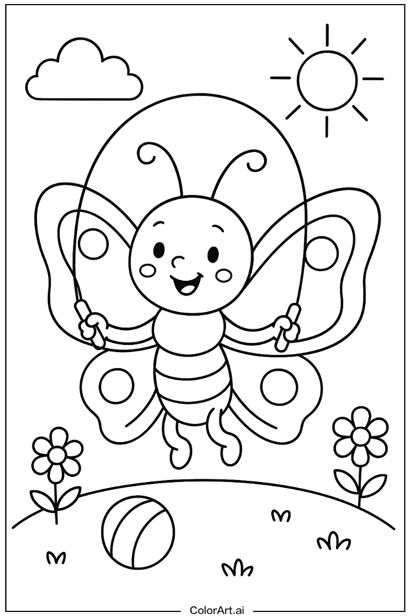 butterfly Having Fun