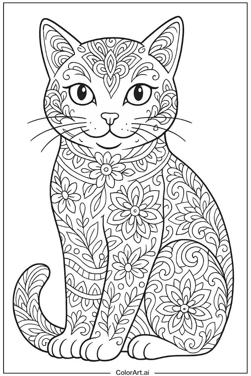 Cat Detailed Art 2
