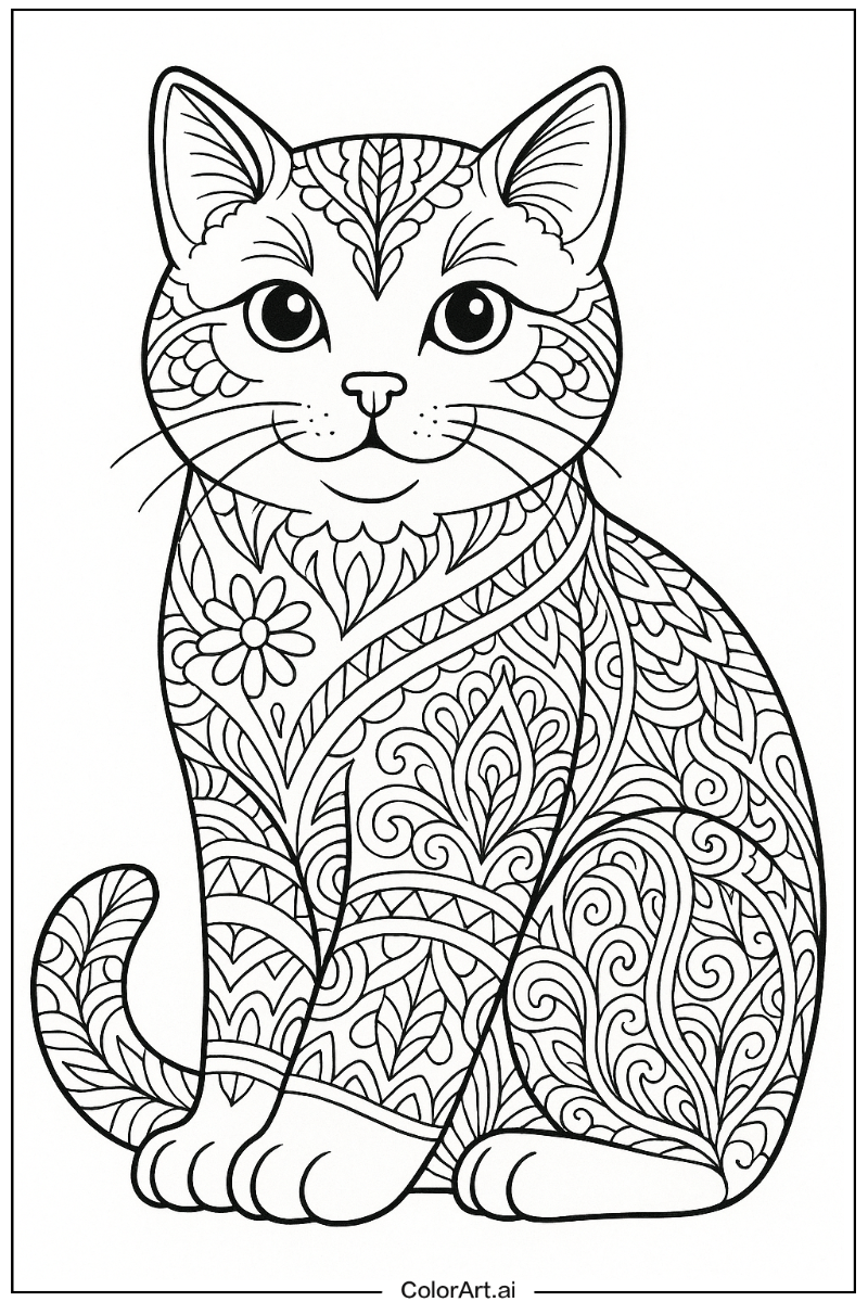 Cat Detailed Art 3