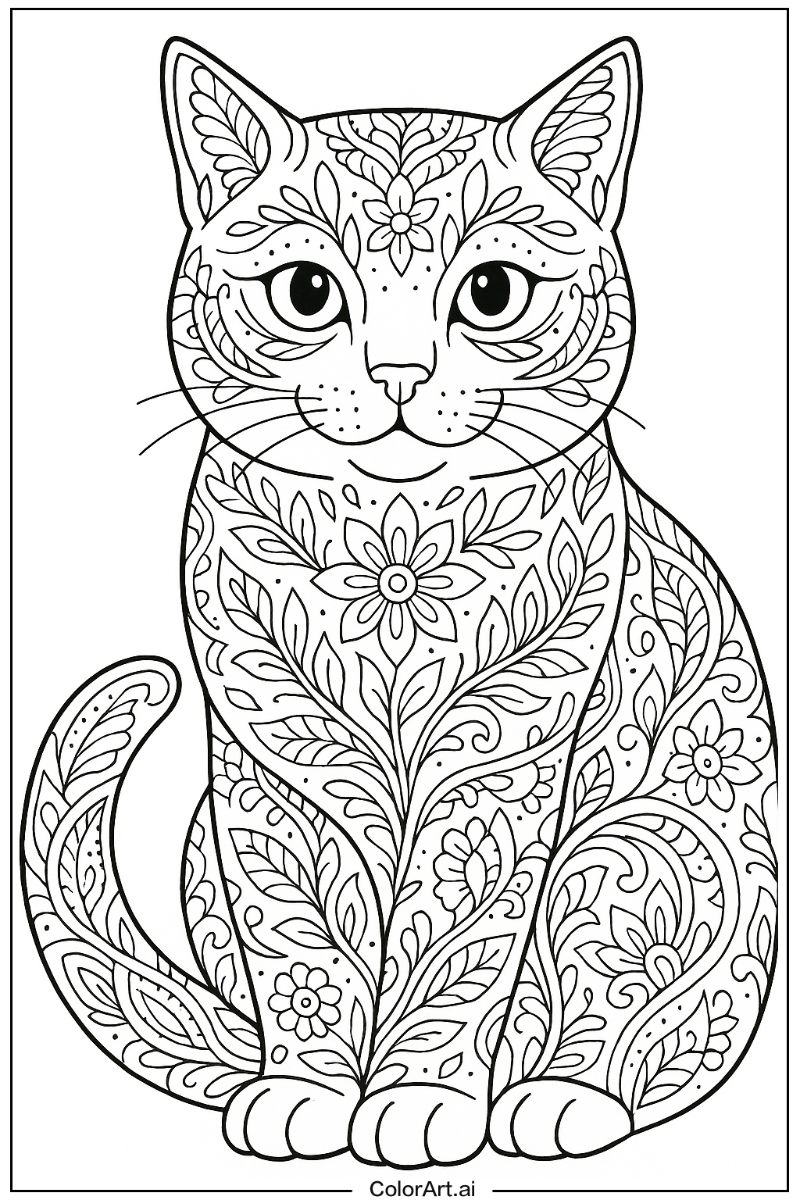 Cat Detailed Art