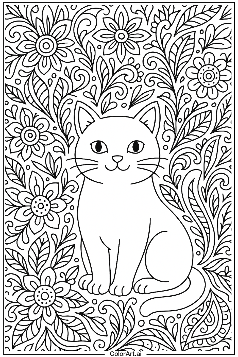 Cat Pattern Art 4