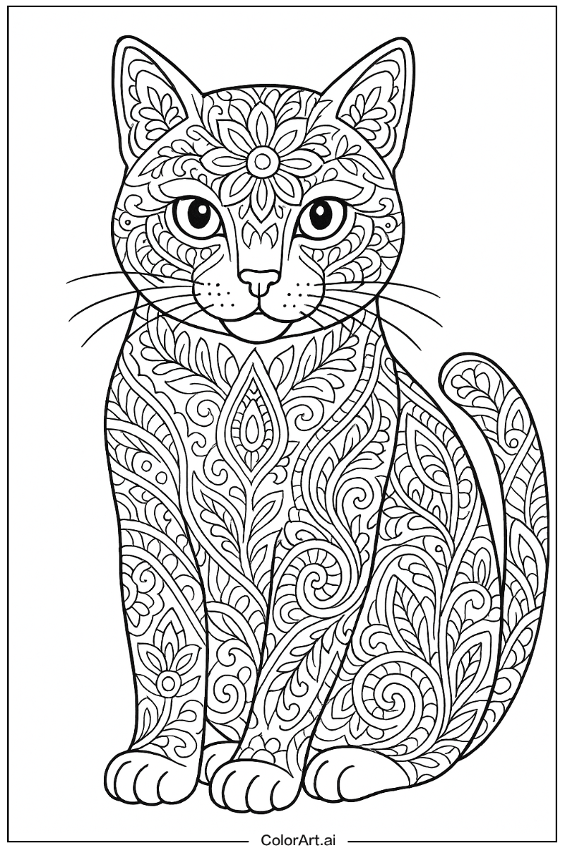 Cat Detailed Art 5