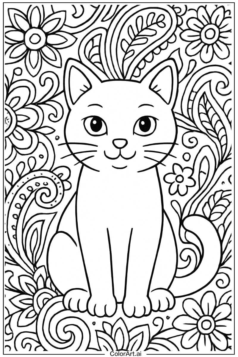 Cat Pattern Art 5