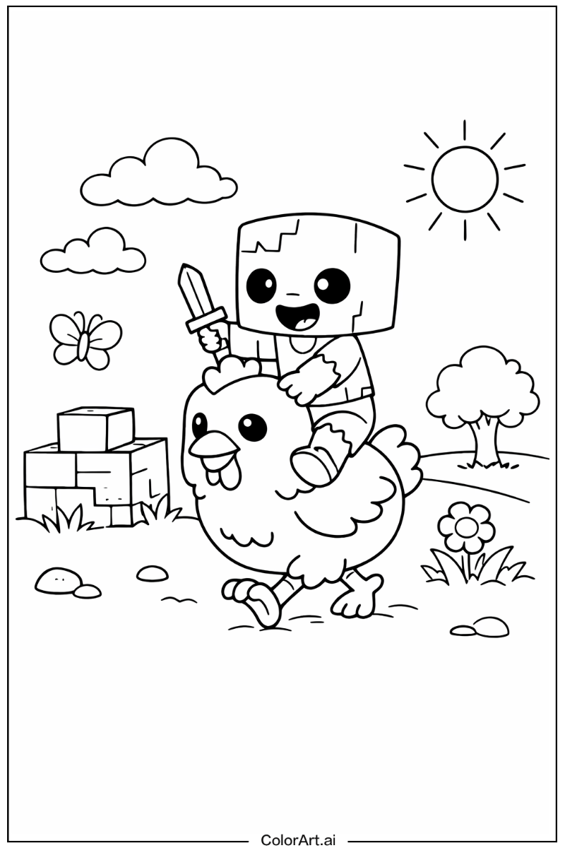 chicken jockey Playing Outside 2