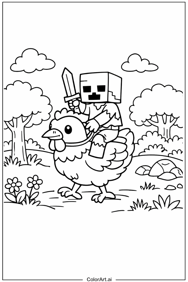 chicken jockey in Nature 2