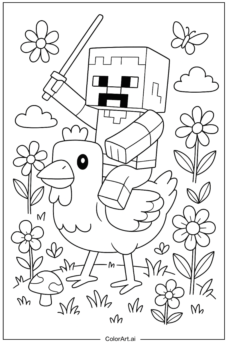 chicken jockey Nature Theme 2