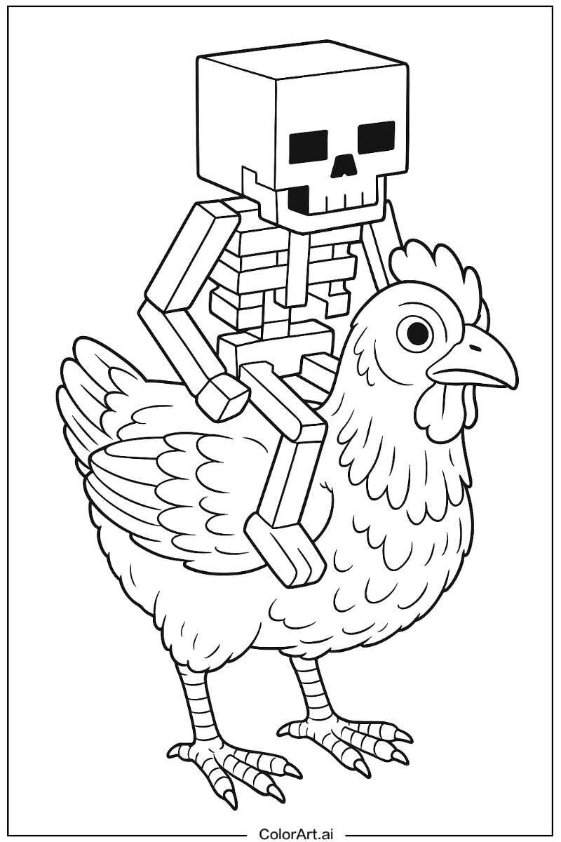 chicken jockey Realistic Style 2