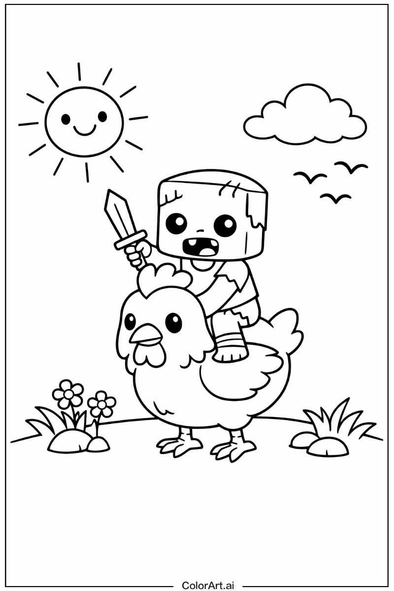 chicken jockey Under the Sun