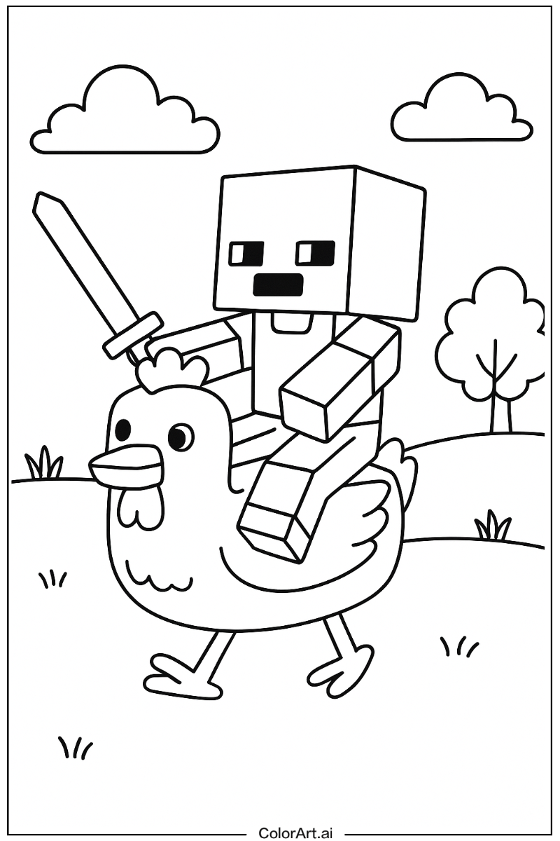 chicken jockey Scene Design