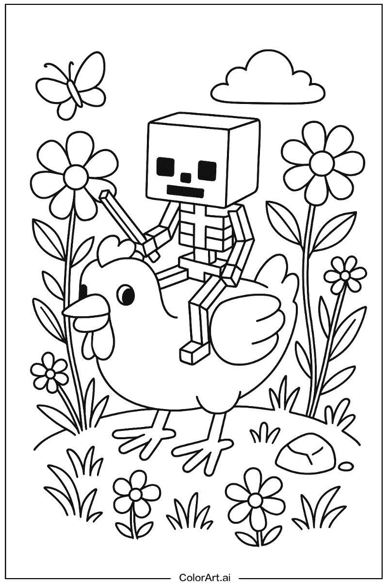 chicken jockey Nature Theme