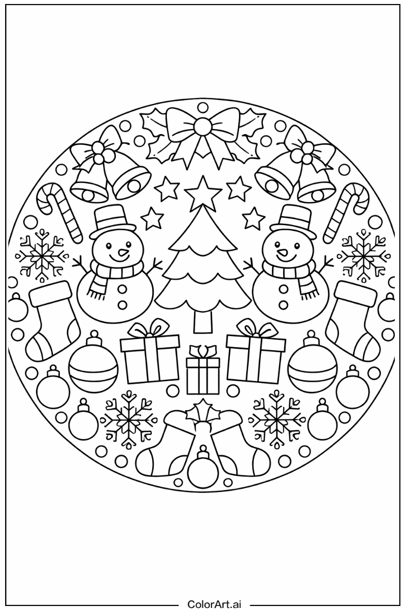 Mandala Chirstmas 3