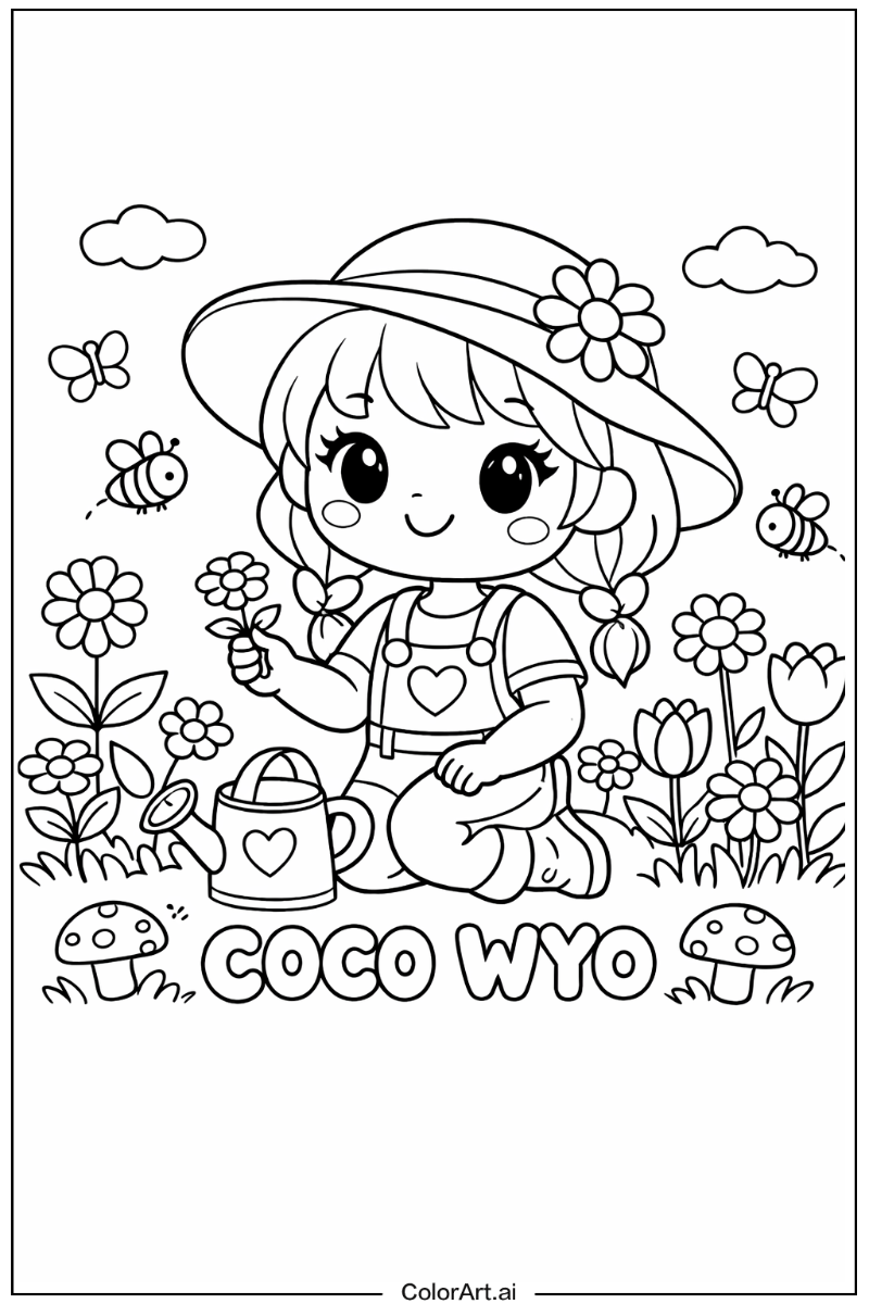 Coco Wyo in a Garden 3