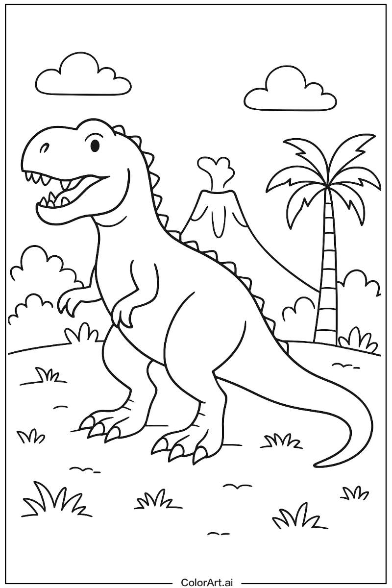 38 Free Dinosaur Coloring Pages