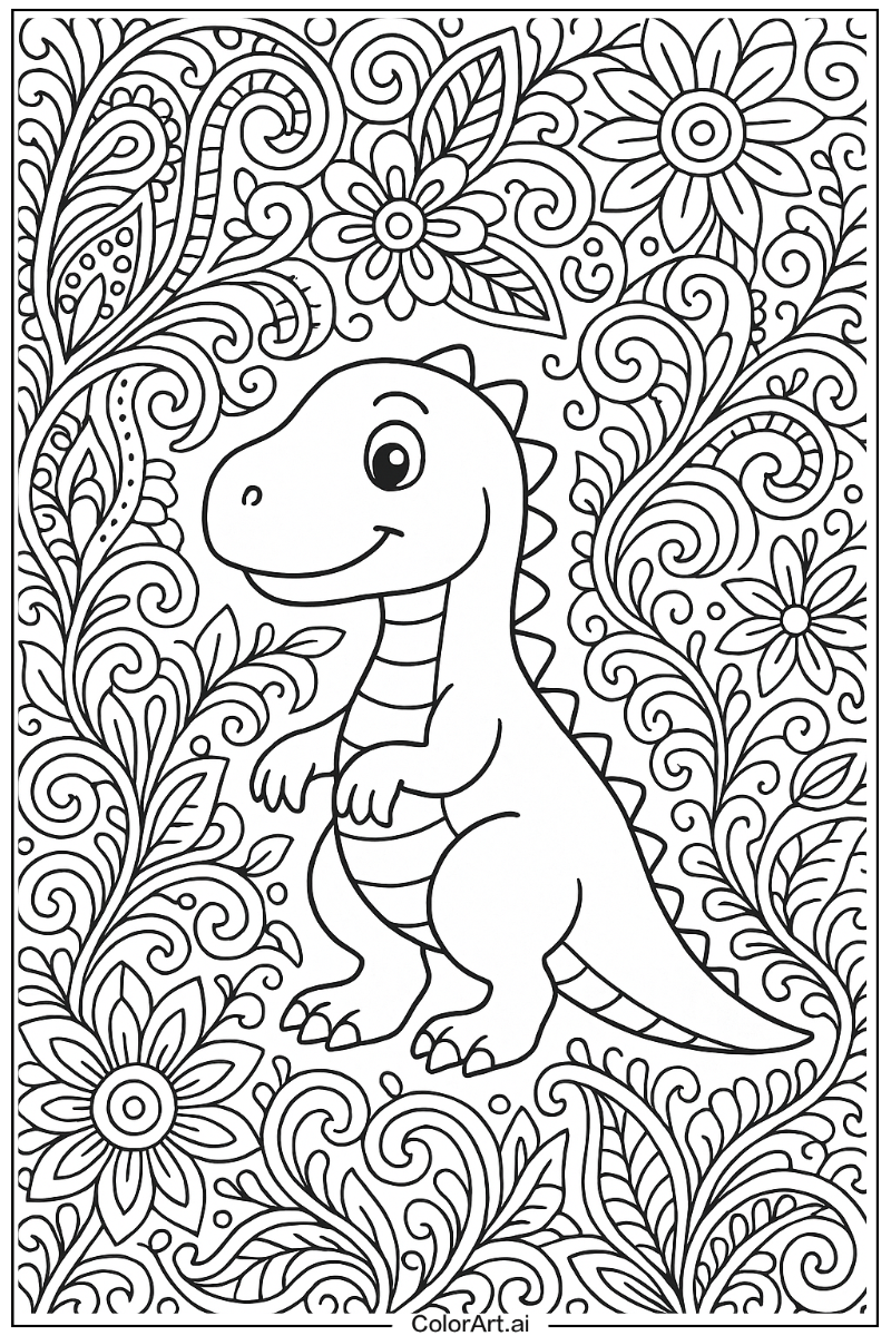 Dinosaur Pattern Art 2