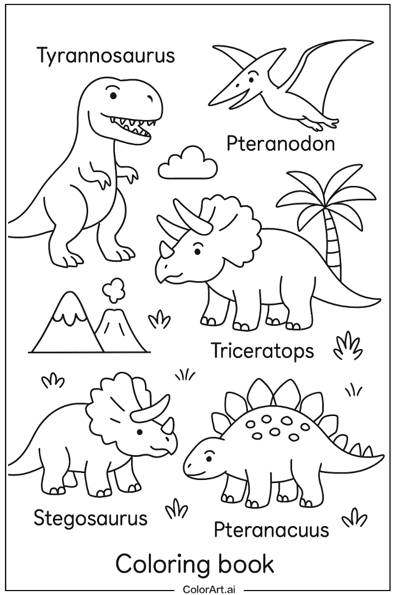 Dinosaur Educational Art 3