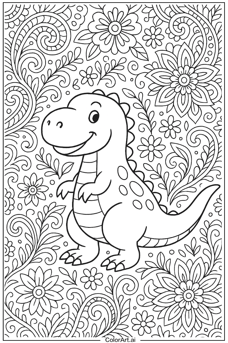 Dinosaur Pattern Art