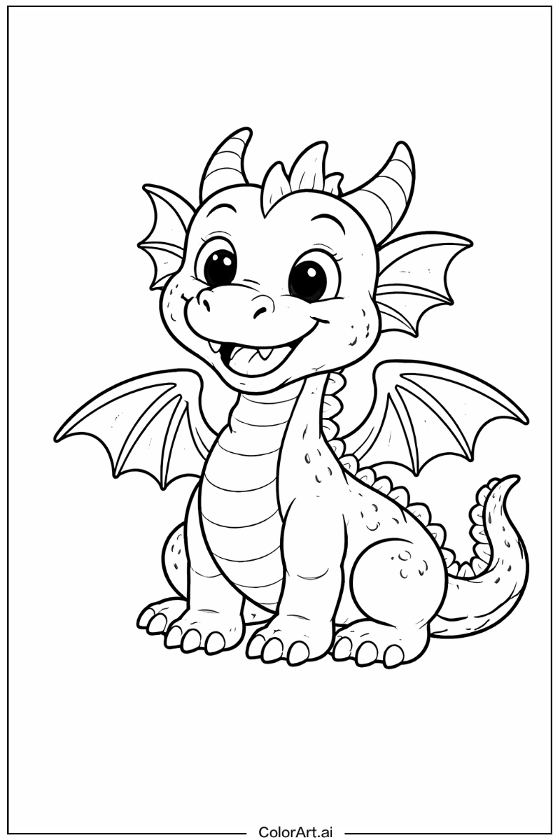 幸せなドラゴンの肖像2