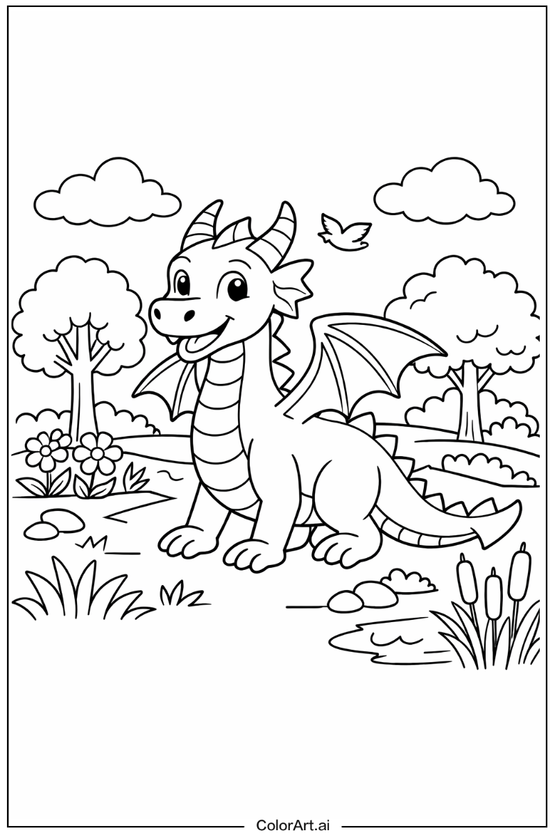 自然の中のドラゴン3