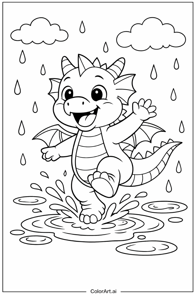 dragon Dancing in the Rain