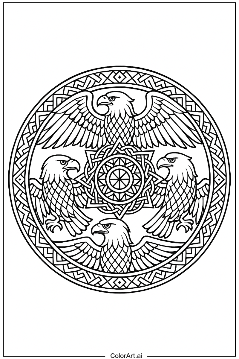 Mandala Eagle Spirit