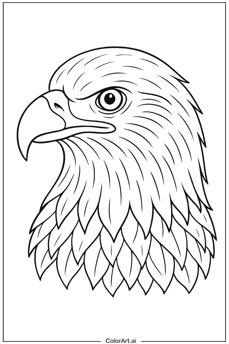 Eagle Portrait Close-up