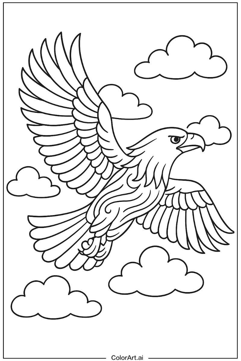 Eagle Among Clouds