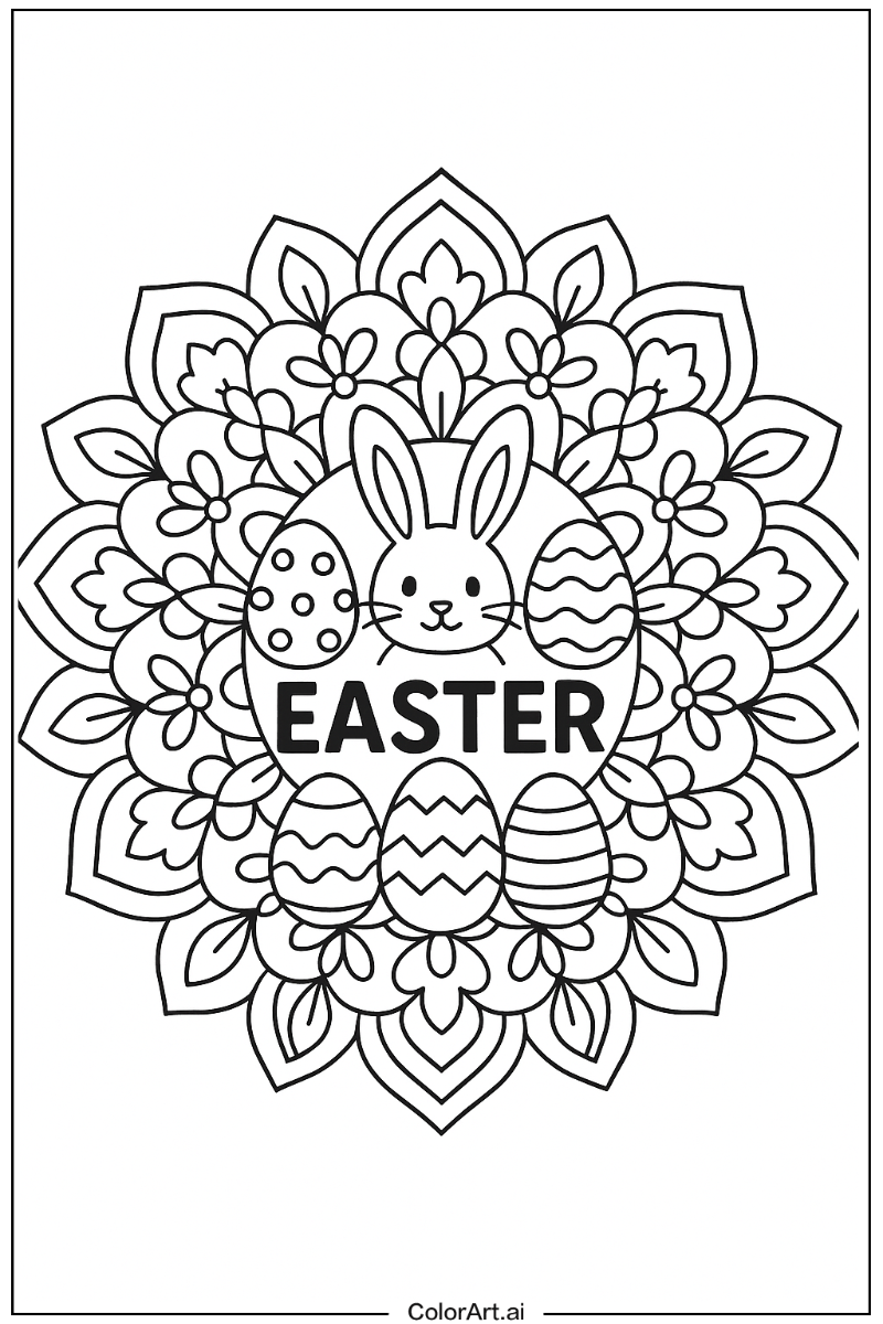 Easter Mandala Style 2
