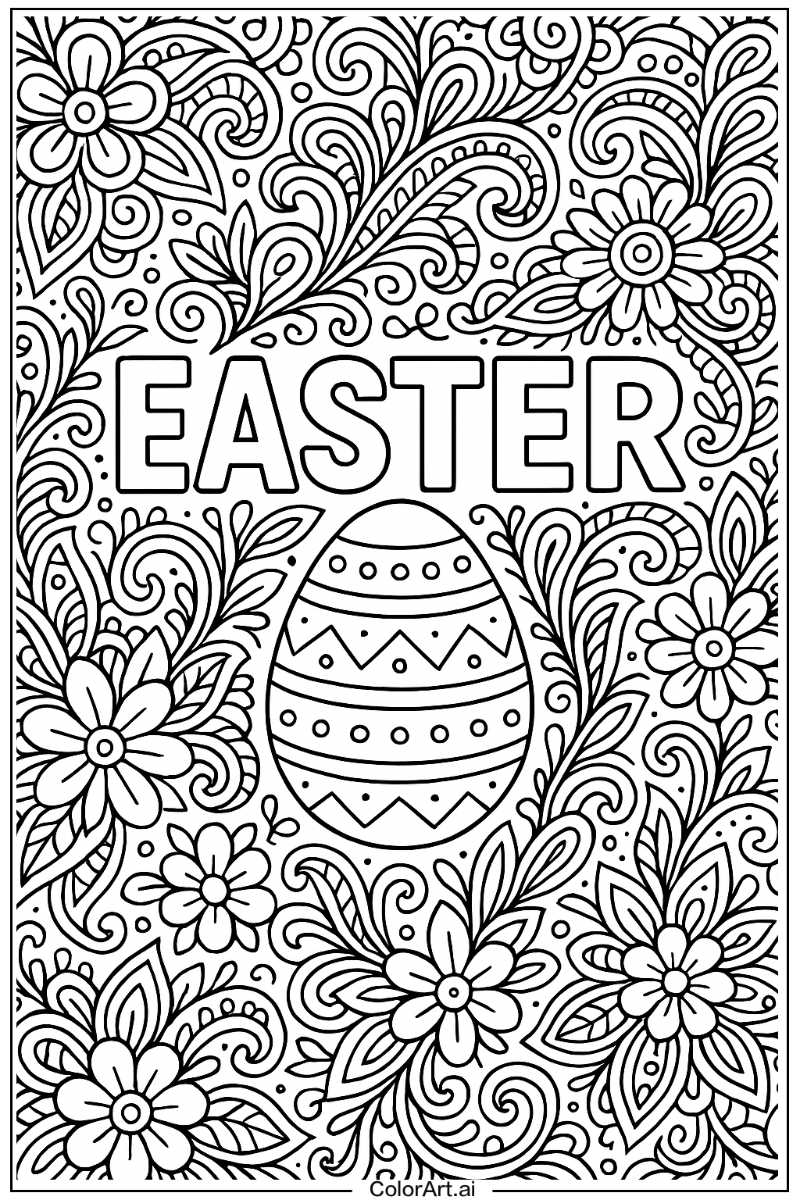 Easter Pattern Art 3