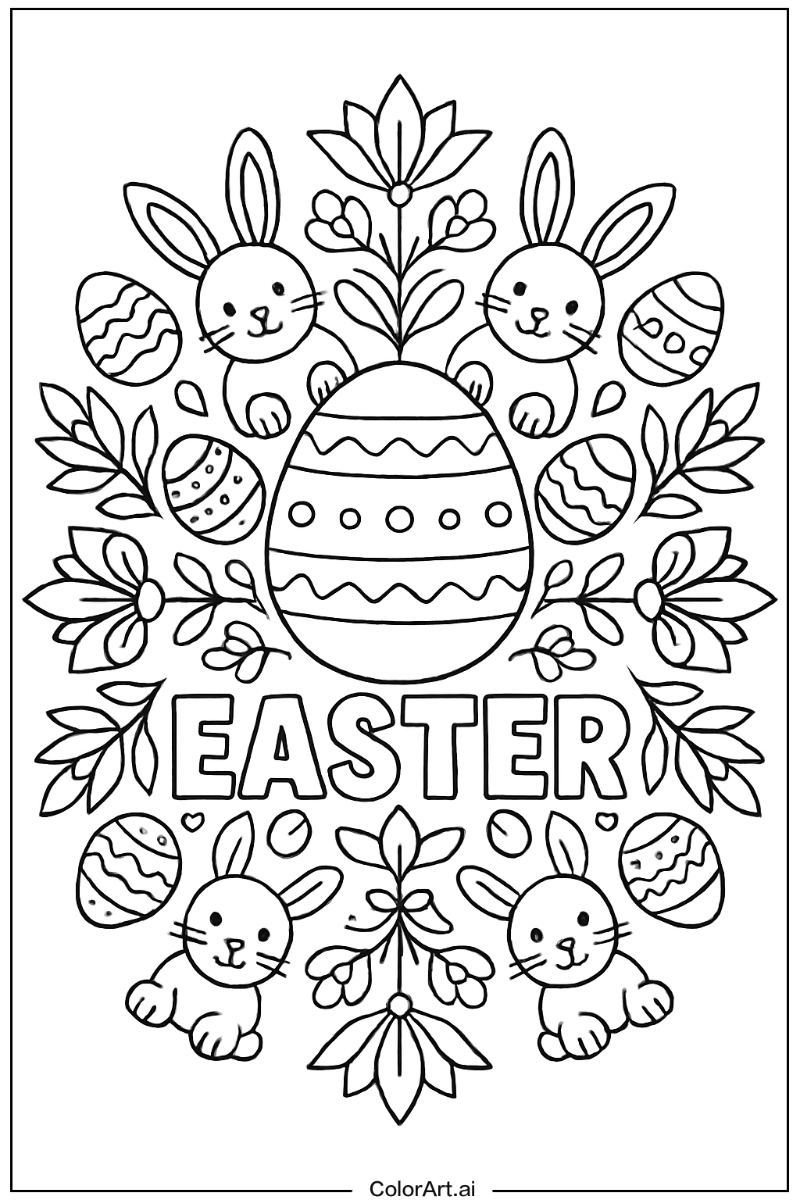 Easter Mandala Style