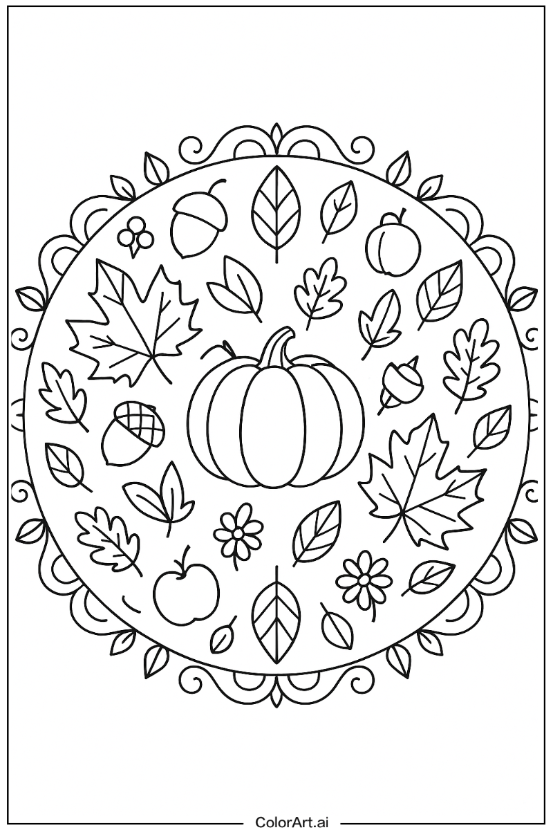 Fall Mandala Style 2